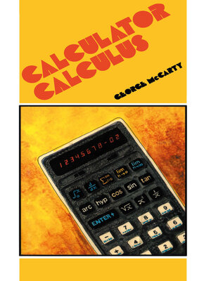 cover image of Calculator Calculus
